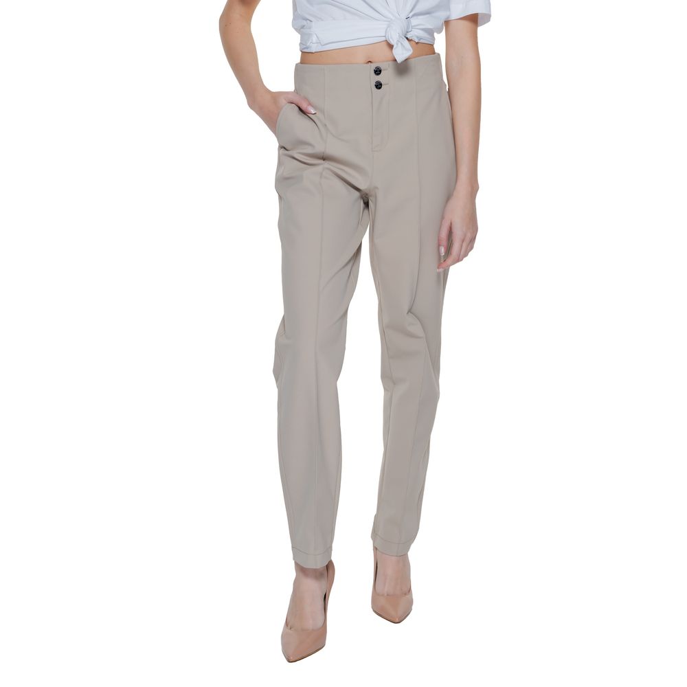 Jeans e pantaloni in poliammide beige Street One