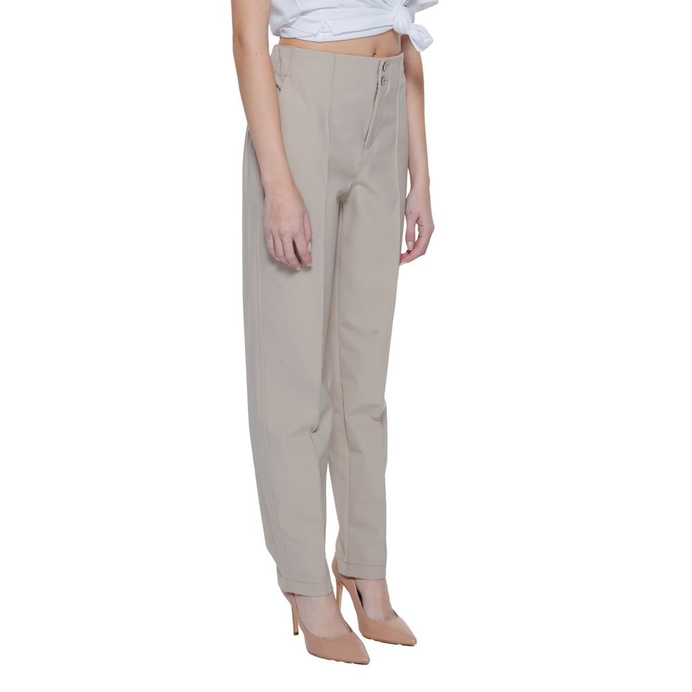 Jeans e pantaloni in poliammide beige Street One