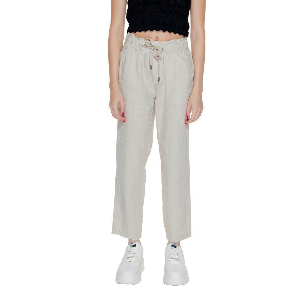 Jeans e pantaloni in lino beige Street One