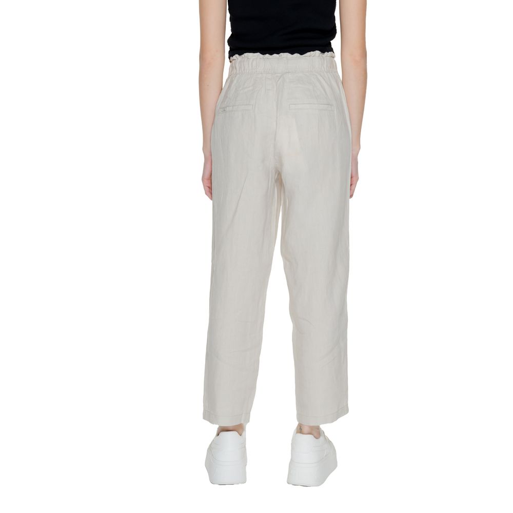 Jeans e pantaloni in lino beige Street One