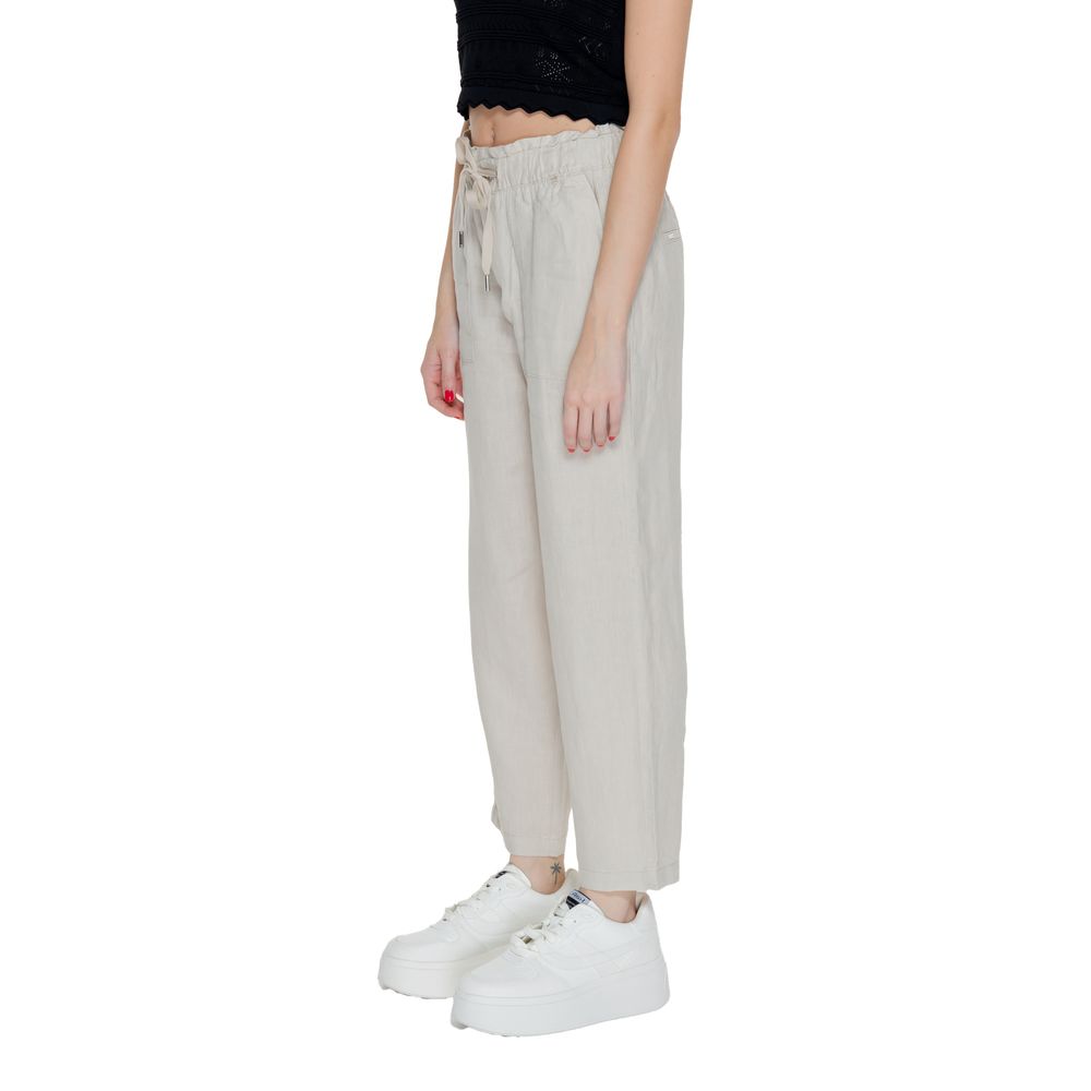 Jeans e pantaloni in lino beige Street One