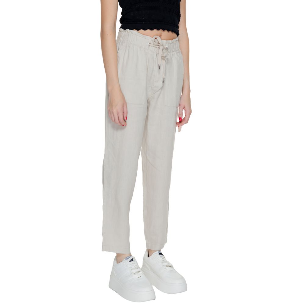 Jeans e pantaloni in lino beige Street One