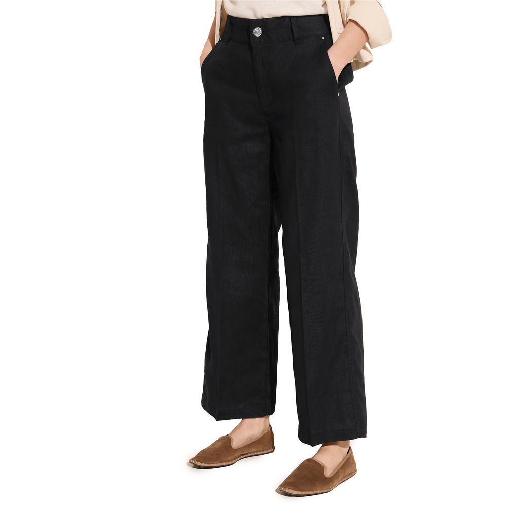 Jeans e pantaloni in lino nero Street One