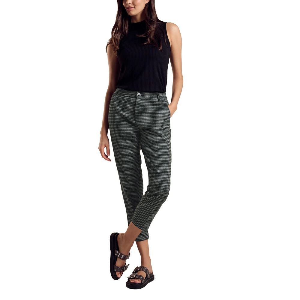 Jeans e pantaloni in poliestere verde Street One