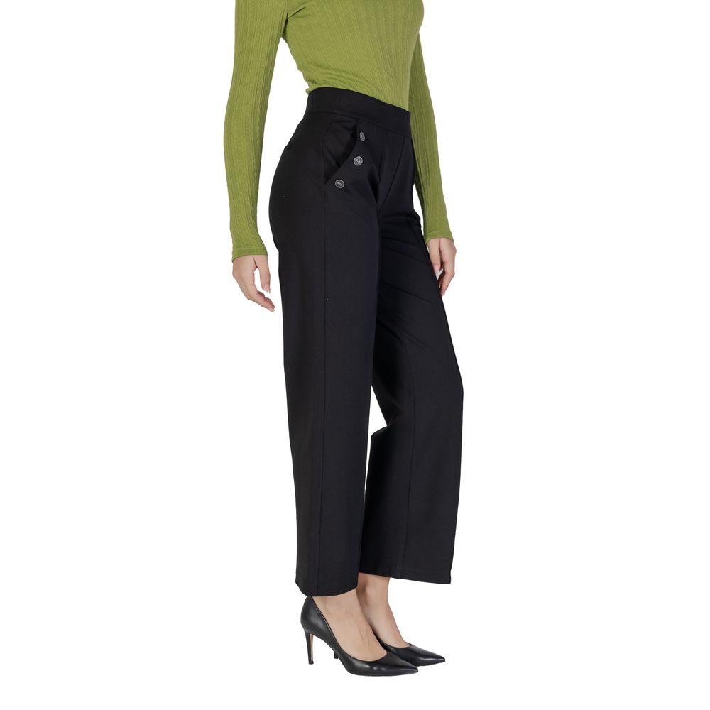 Jeans e pantaloni in viscosa nera Street One