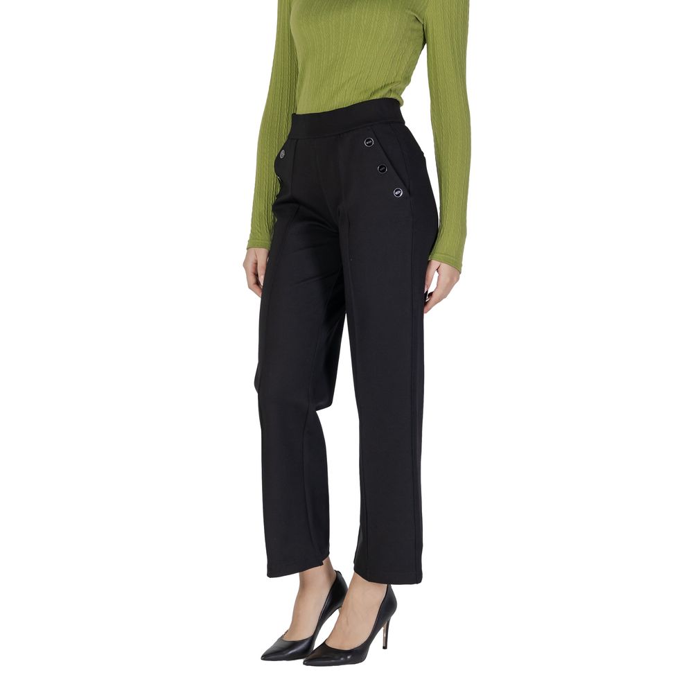 Jeans e pantaloni in viscosa nera Street One
