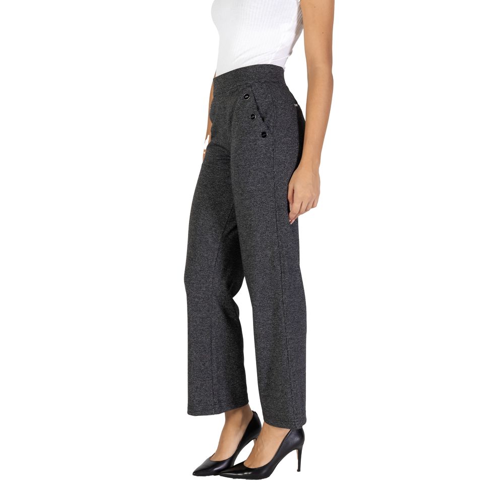 Jeans e pantaloni neri in poliestere Street One