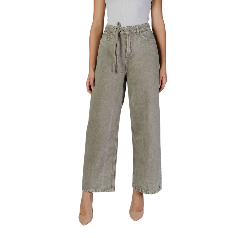 Solo jeans e pantaloni in cotone verde