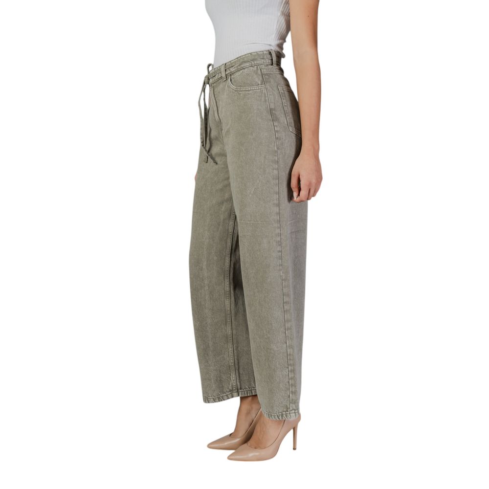 Solo jeans e pantaloni in cotone verde