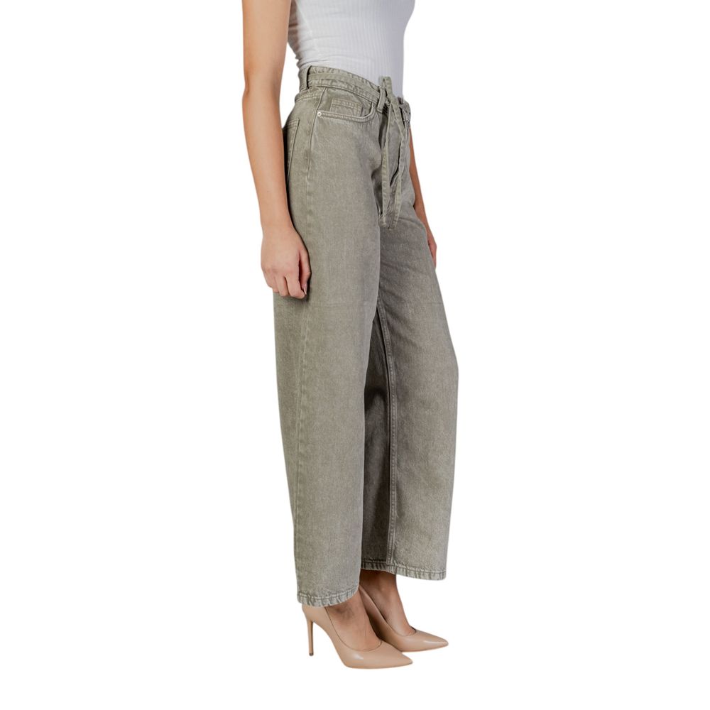 Solo jeans e pantaloni in cotone verde