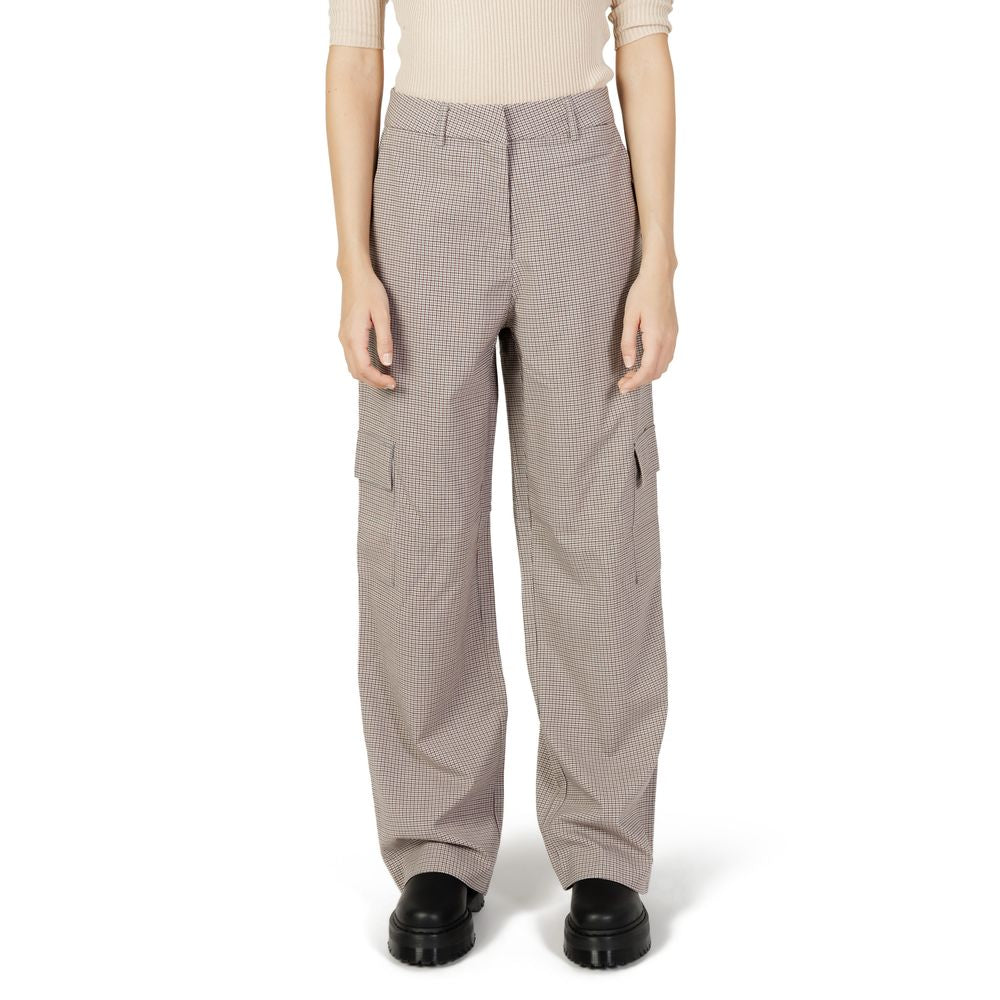 Solo jeans e pantaloni in poliestere beige