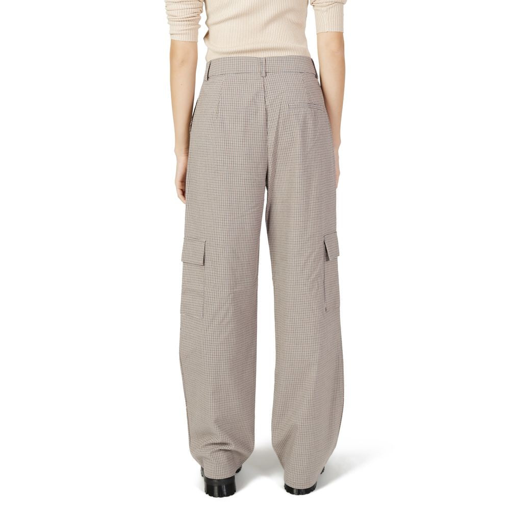 Solo jeans e pantaloni in poliestere beige