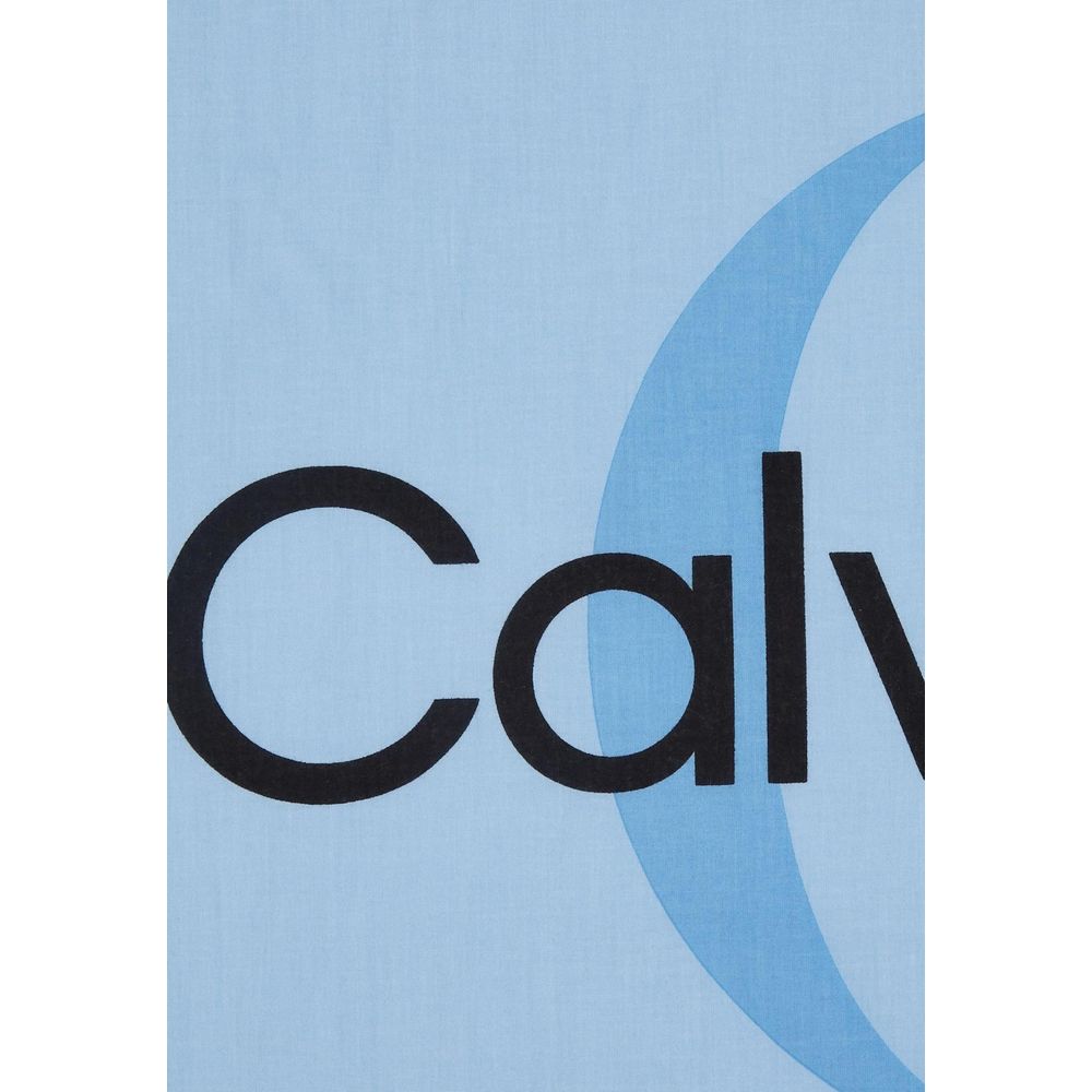 Sciarpa in cotone blu Calvin Klein