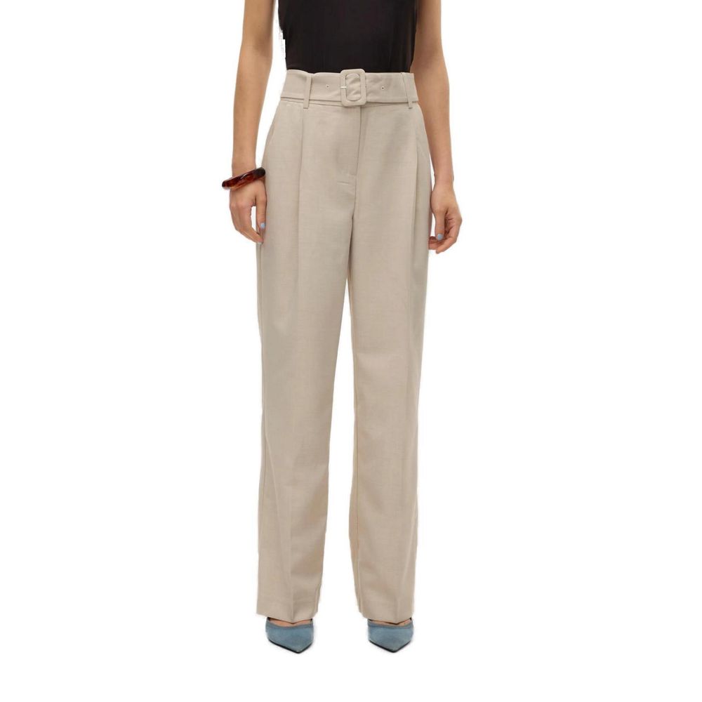 Jeans e pantaloni in poliestere grigio Vero Moda