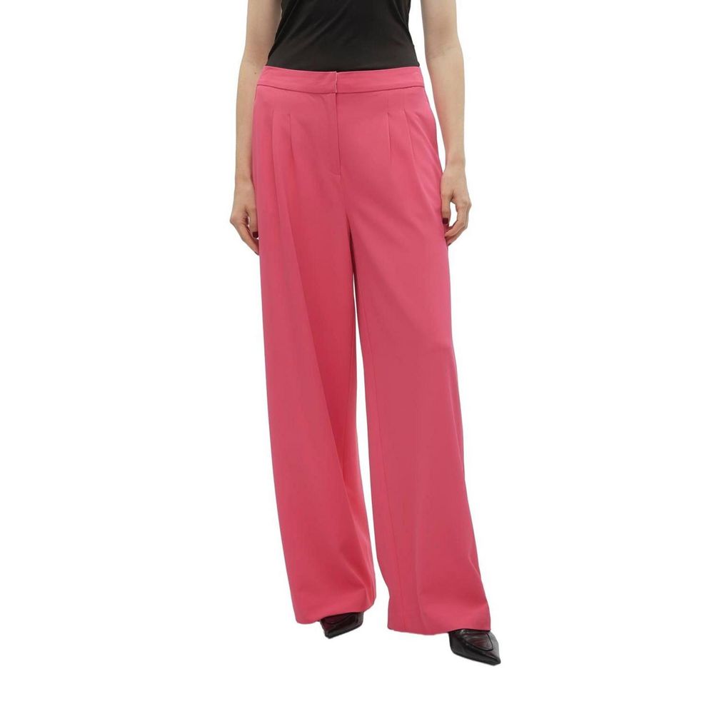 Jeans e pantaloni in poliestere rosa Vero Moda