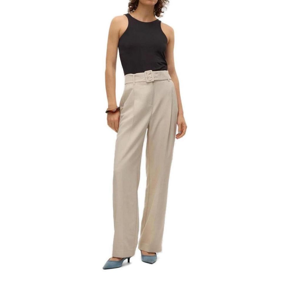 Jeans e pantaloni in poliestere grigio Vero Moda