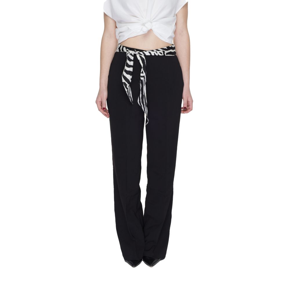 Solo jeans e pantaloni in poliestere nero