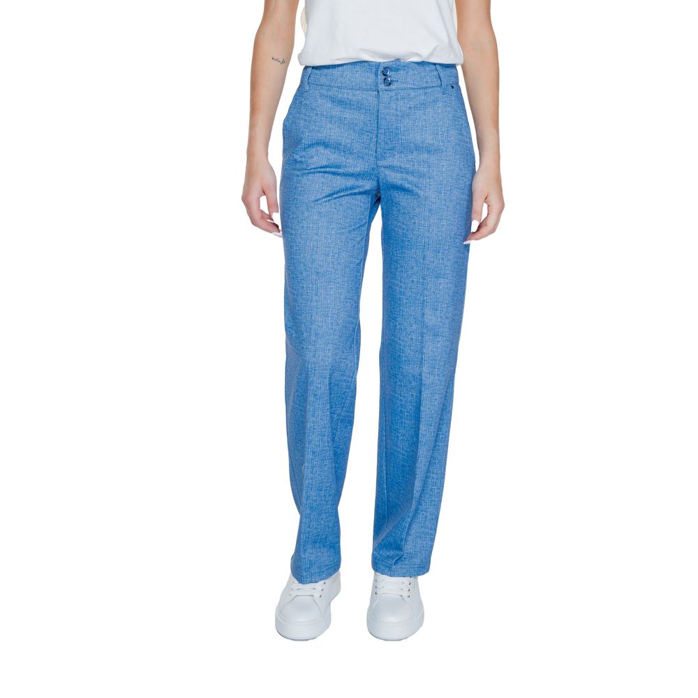 Jeans e pantaloni in poliestere blu Street One