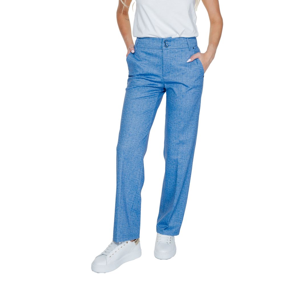 Jeans e pantaloni in poliestere blu Street One