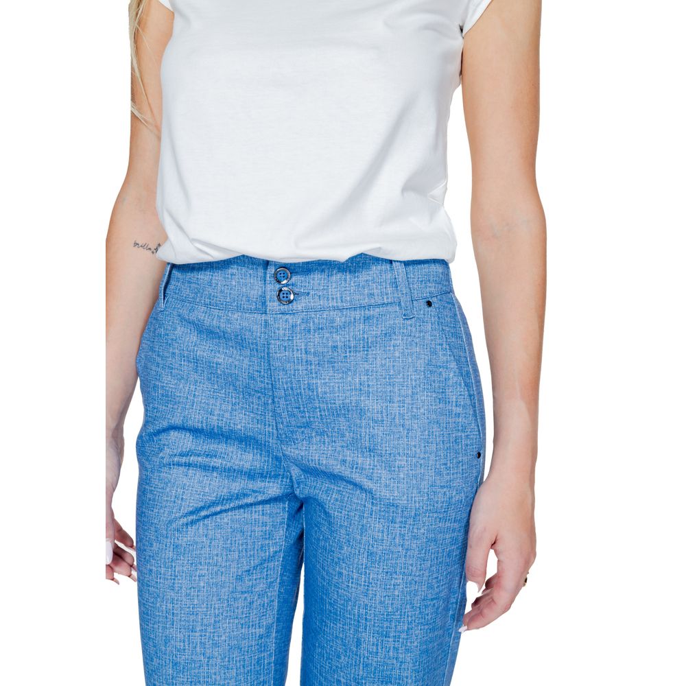 Jeans e pantaloni in poliestere blu Street One