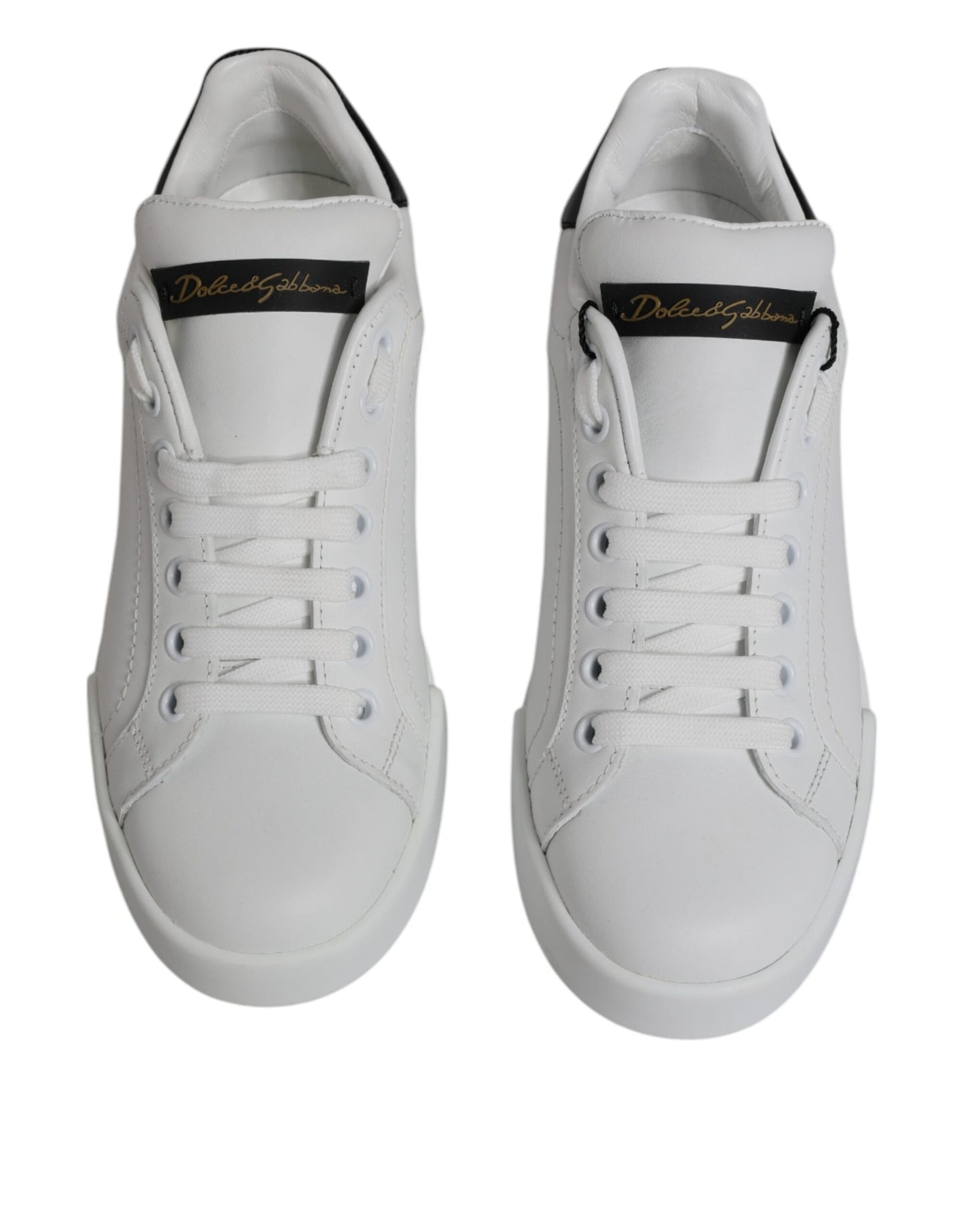 Dolce & Gabbana Scarpe da ginnastica basse classiche in pelle bianca