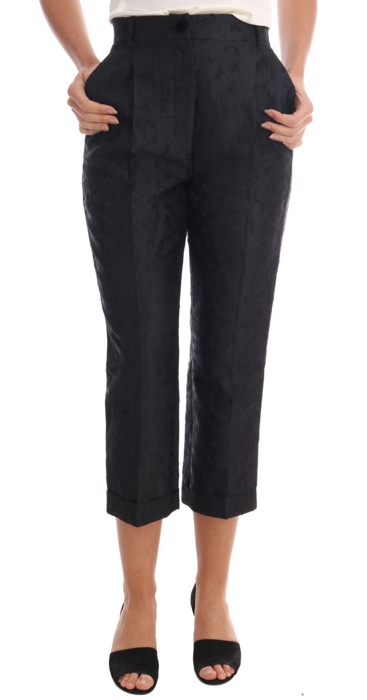 Dolce & Gabbana Pantaloni eleganti Capri a vita alta