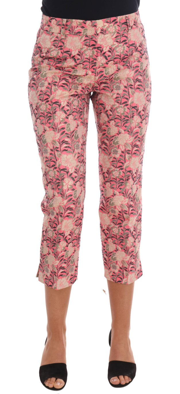 Dolce & Gabbana Pantaloni eleganti in broccato floreale