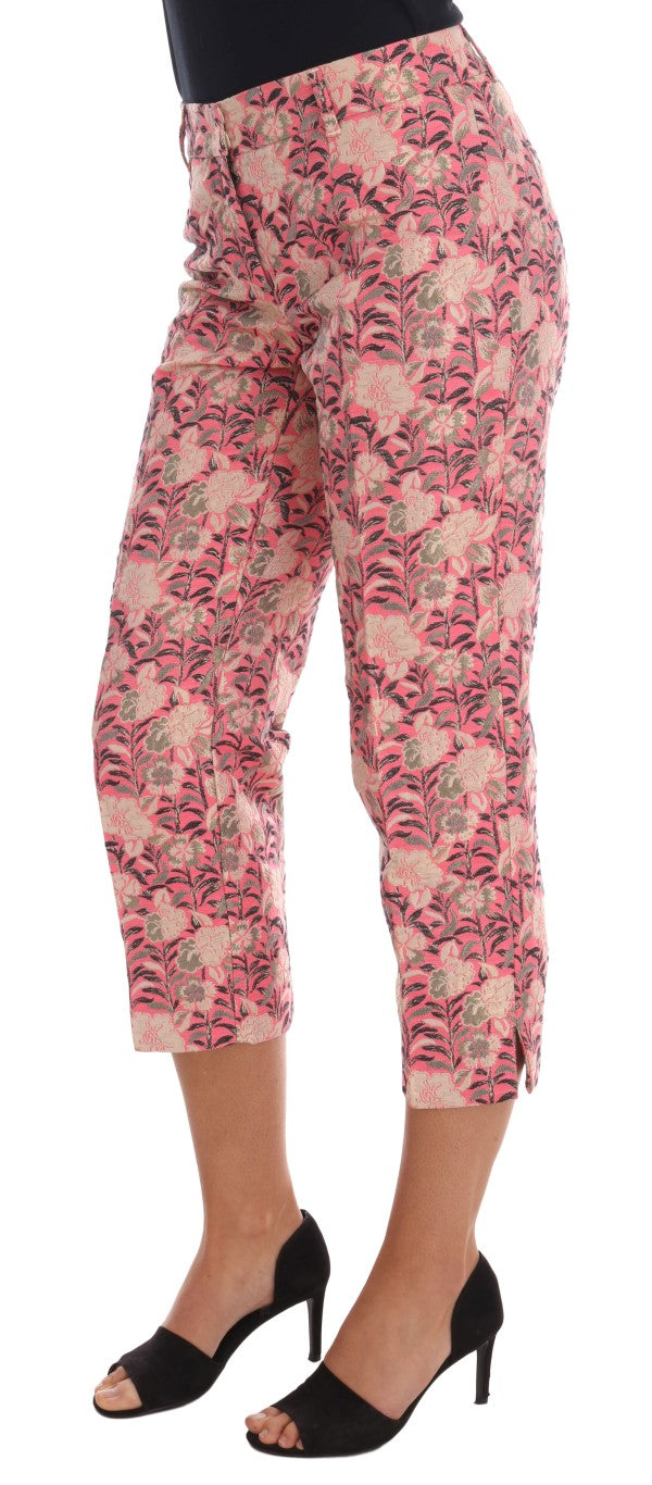 Dolce & Gabbana Pantaloni eleganti in broccato floreale