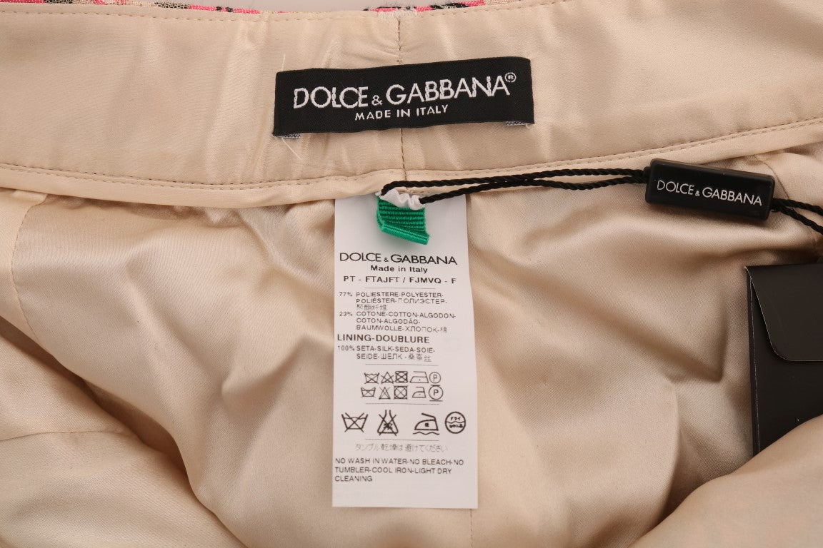 Dolce & Gabbana Pantaloni eleganti in broccato floreale