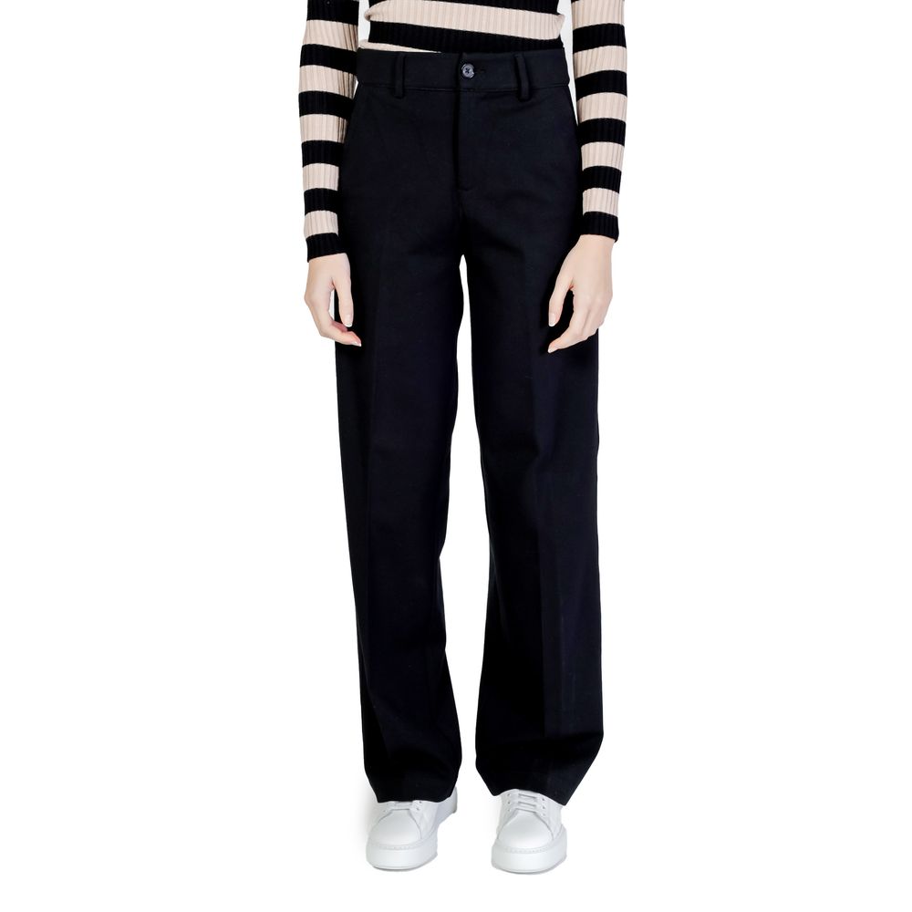 Jeans e pantaloni in viscosa nera Street One