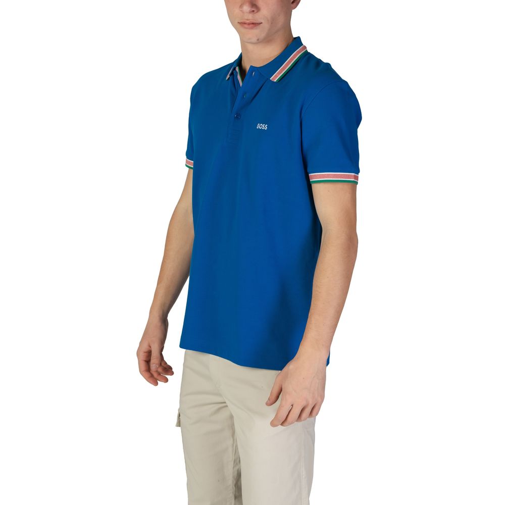 Polo Hugo Boss in cotone blu