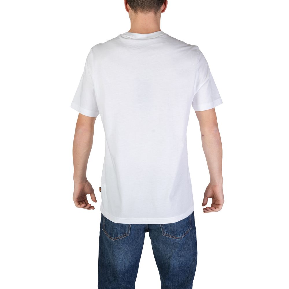 T-shirt in cotone bianco di Hugo Boss