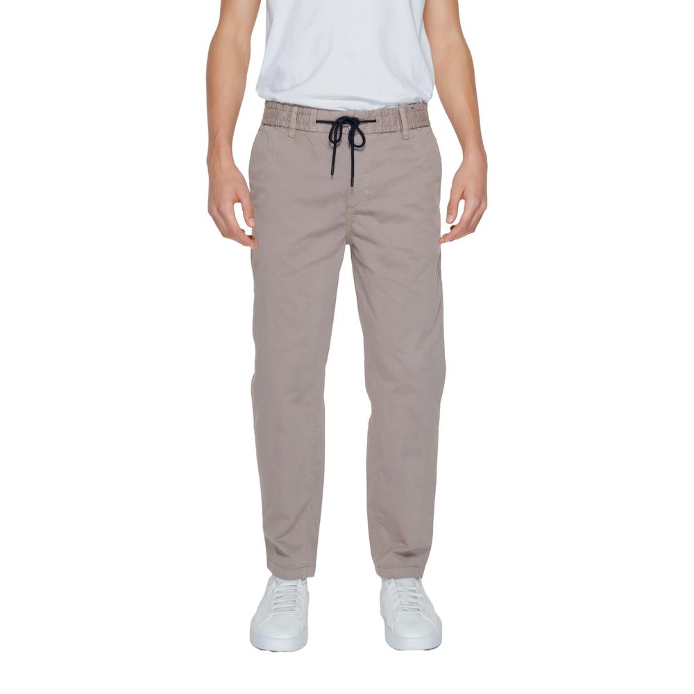 Jeans e pantaloni in cotone marrone Hugo Boss