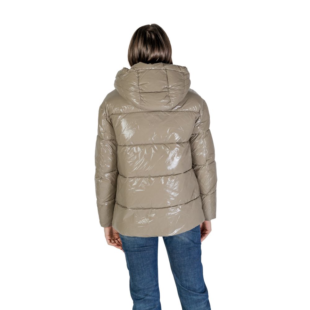 Blauer Beige Giacche e Cappotto in Poliammide