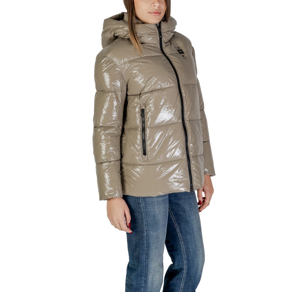 Blauer Beige Giacche e Cappotto in Poliammide