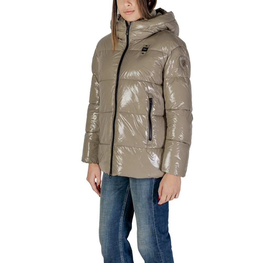 Blauer Beige Giacche e Cappotto in Poliammide