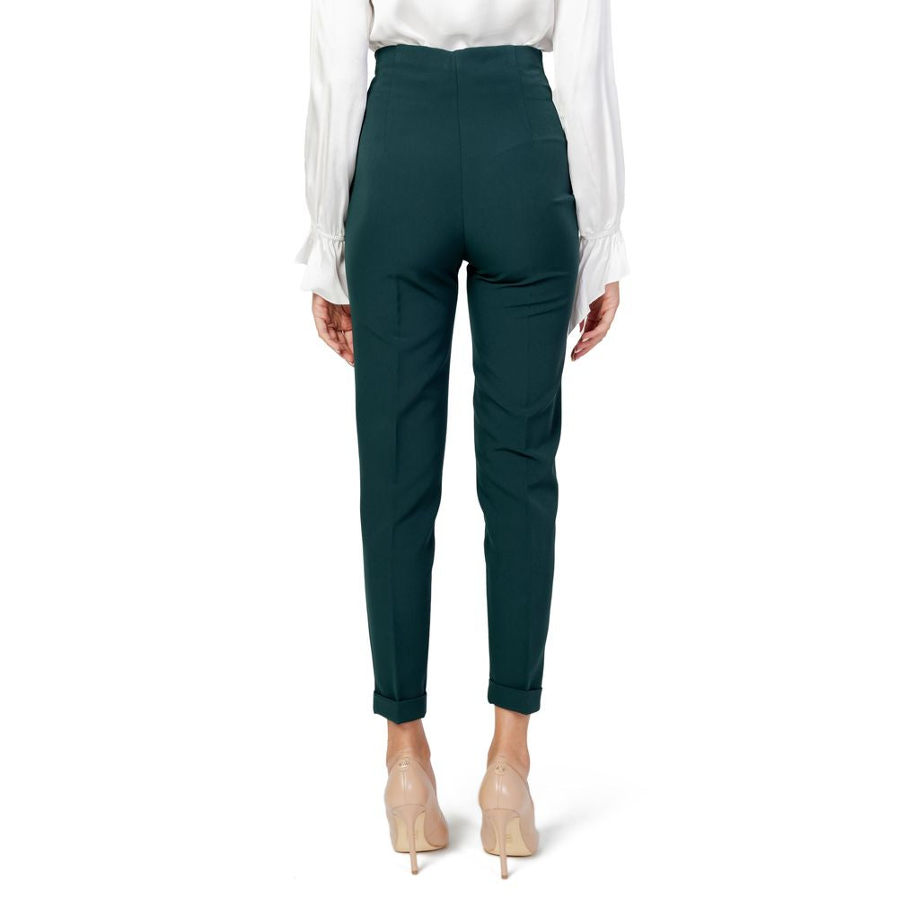 Jeans e pantaloni in poliestere verde Sandro Ferrone