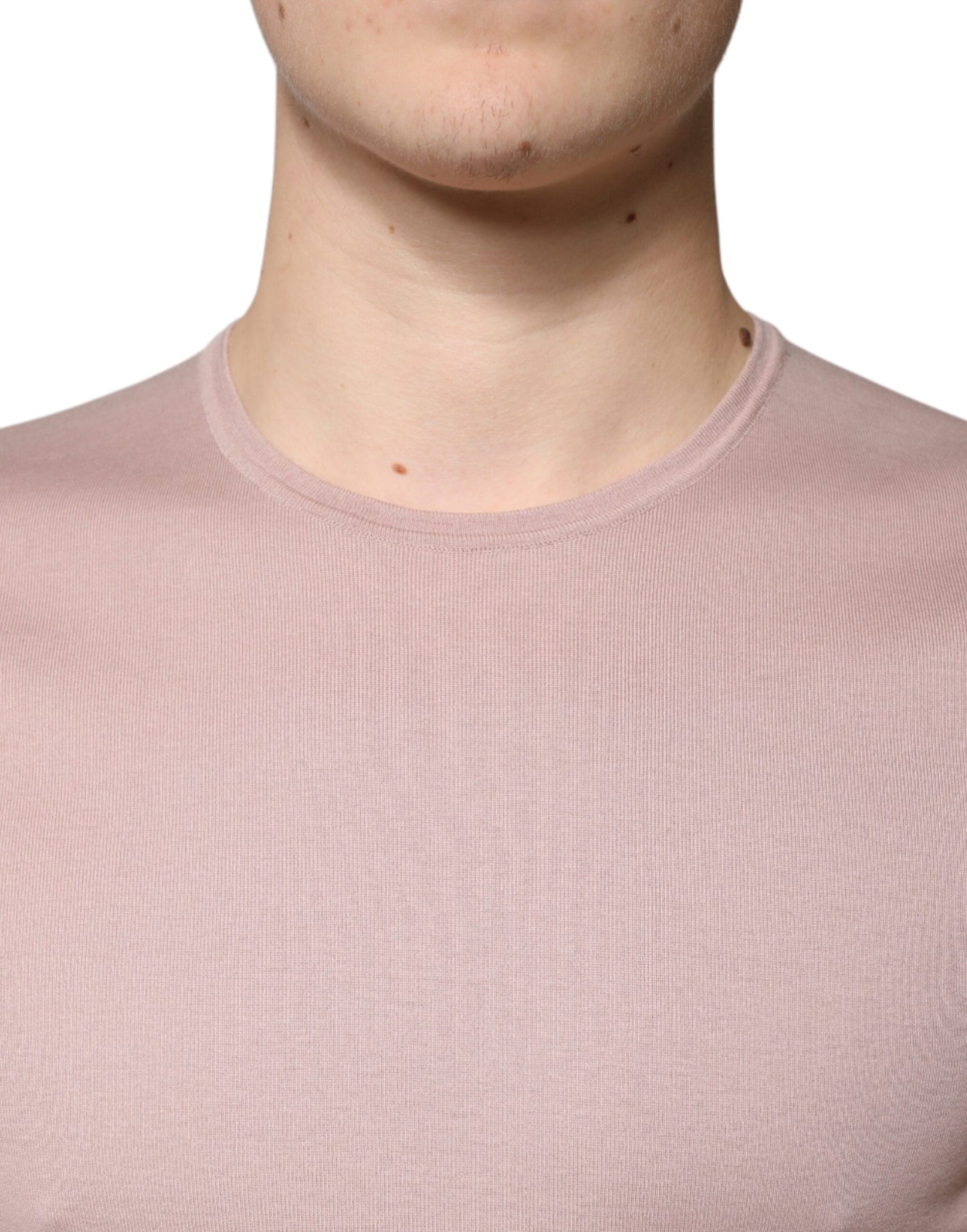 Dolce & Gabbana T-shirt girocollo a maniche corte in cotone marrone