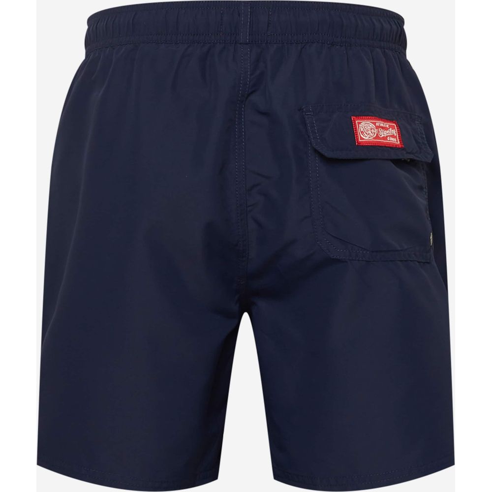 Costume da bagno Superdry in poliestere riciclato blu