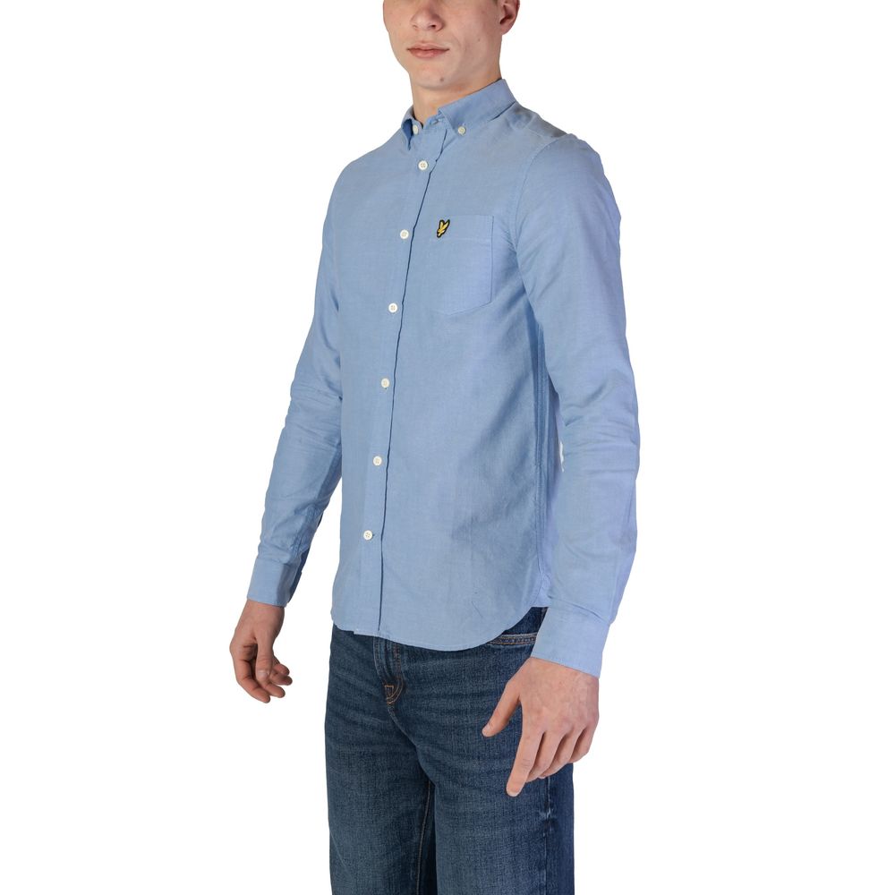Camicia in cotone blu Lyle & Scott