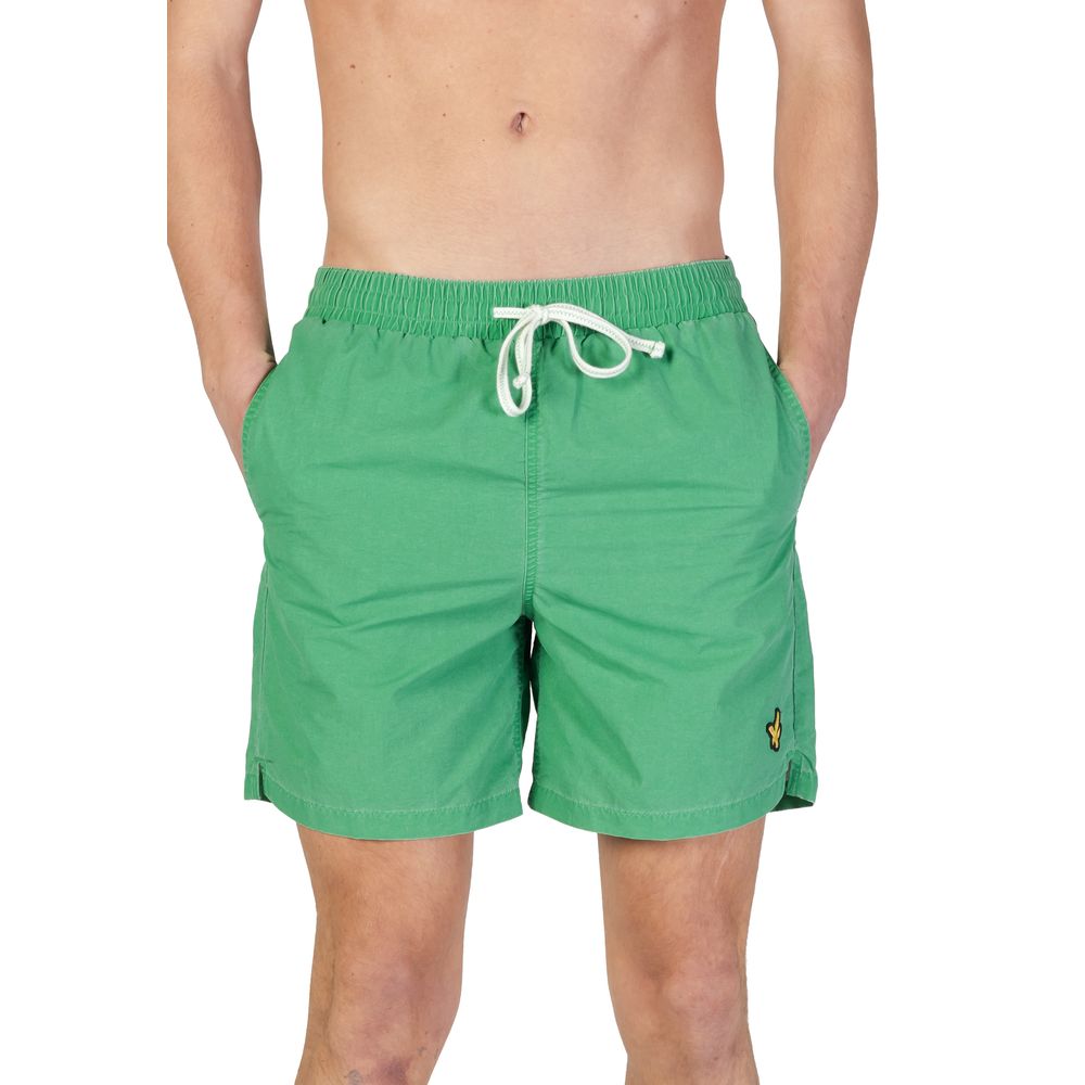 Costume da bagno in nylon verde Lyle & Scott