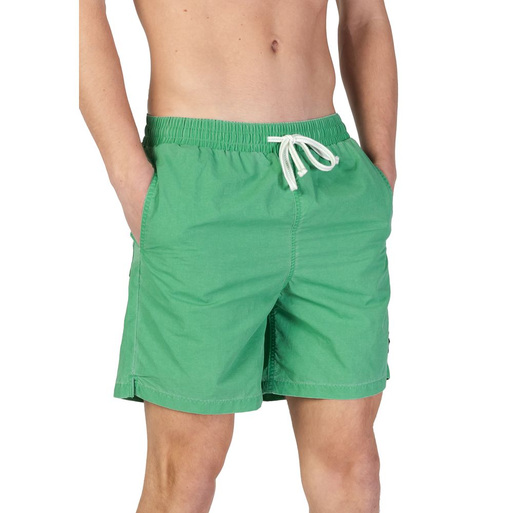Costume da bagno in nylon verde Lyle & Scott