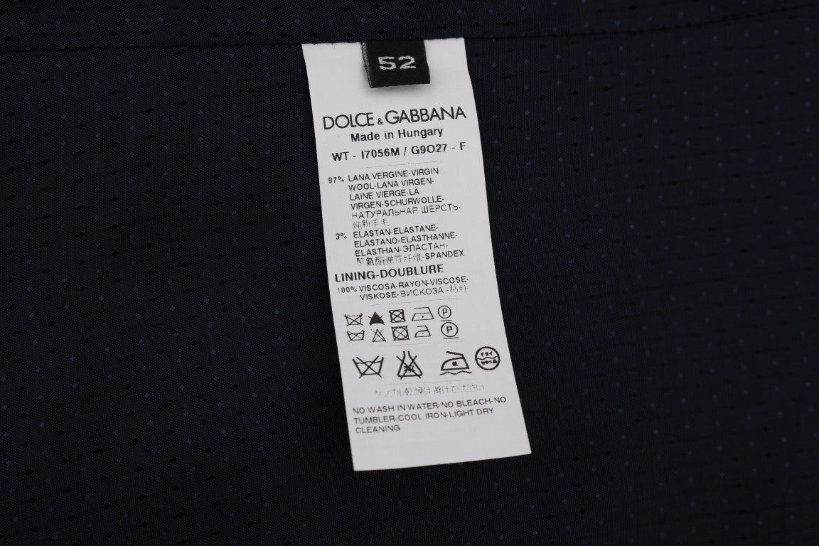 Dolce & Gabbana Gilet Elegante Gilet a Righe Blu