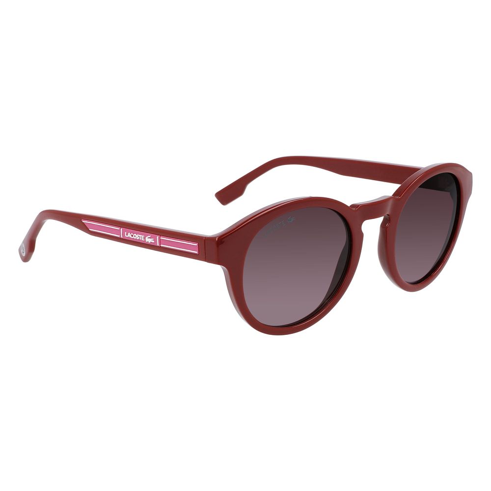 Occhiali da sole Lacoste iniettati rossi