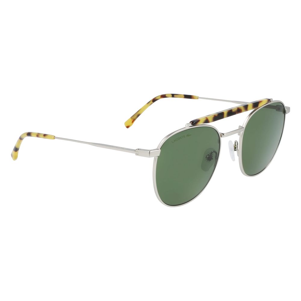 Occhiali da sole in metallo argentato Lacoste