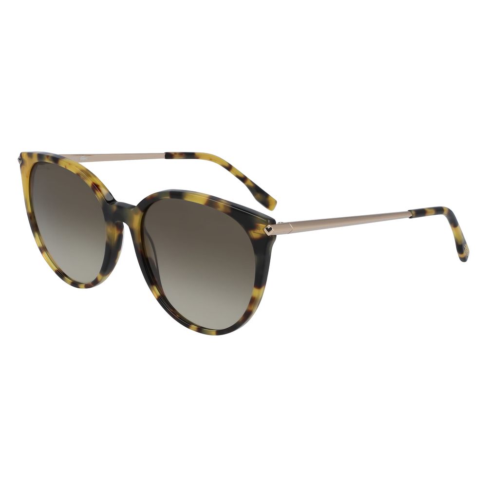 Occhiali da sole Lacoste in metallo marrone