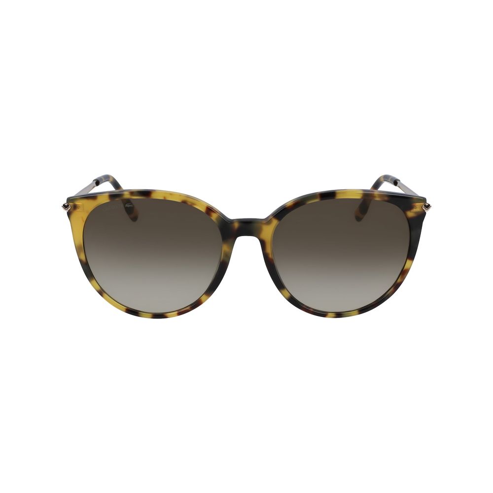 Occhiali da sole Lacoste in metallo marrone