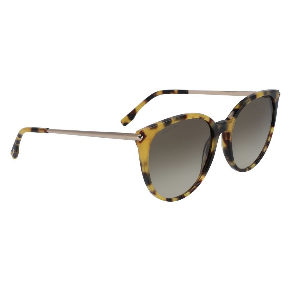 Occhiali da sole Lacoste in metallo marrone