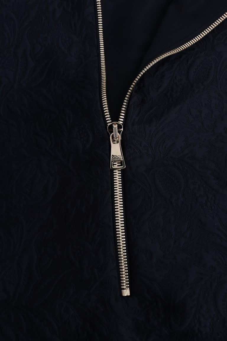 Dolce & Gabbana Maglione con cappuccio in broccato di cristalli incantati