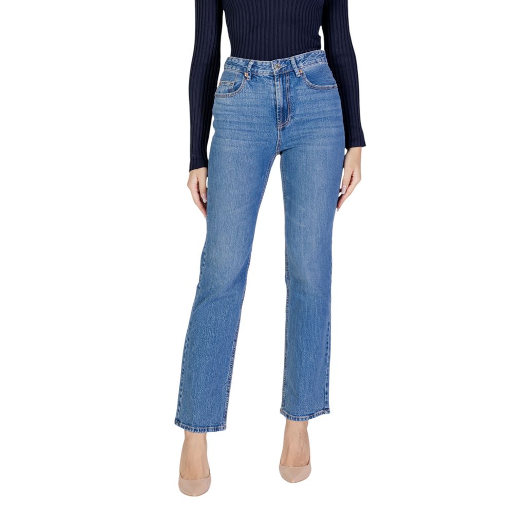 Jeans e pantaloni in cotone azzurro chiaro Vero Moda